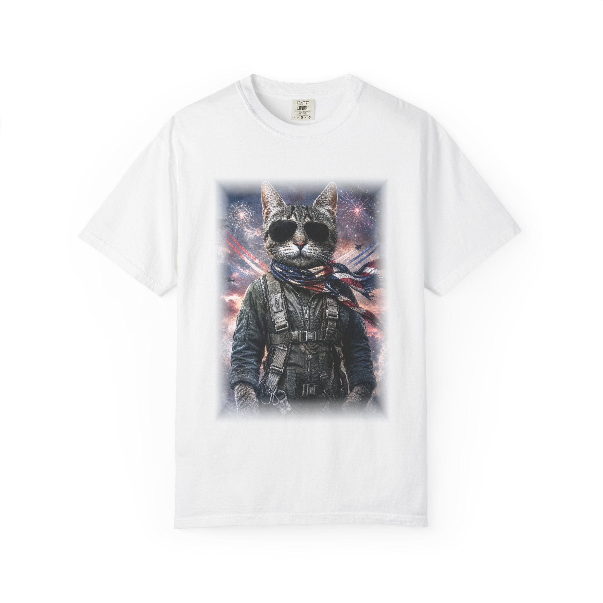 Patriotic Space Aviator Graphic Tee