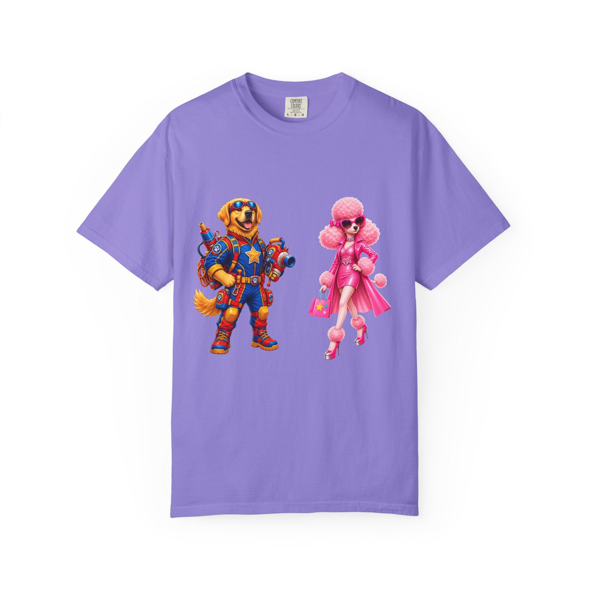 T-Shirt — Retro Toy Soldier & Pink Fashion Doll Graphic