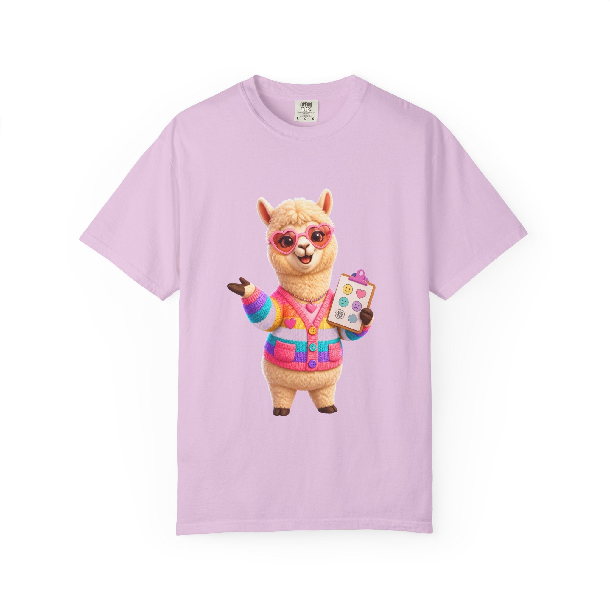 Alpaca Artist T-Shirt — Cute Rainbow Painter Llama Graphic Tee