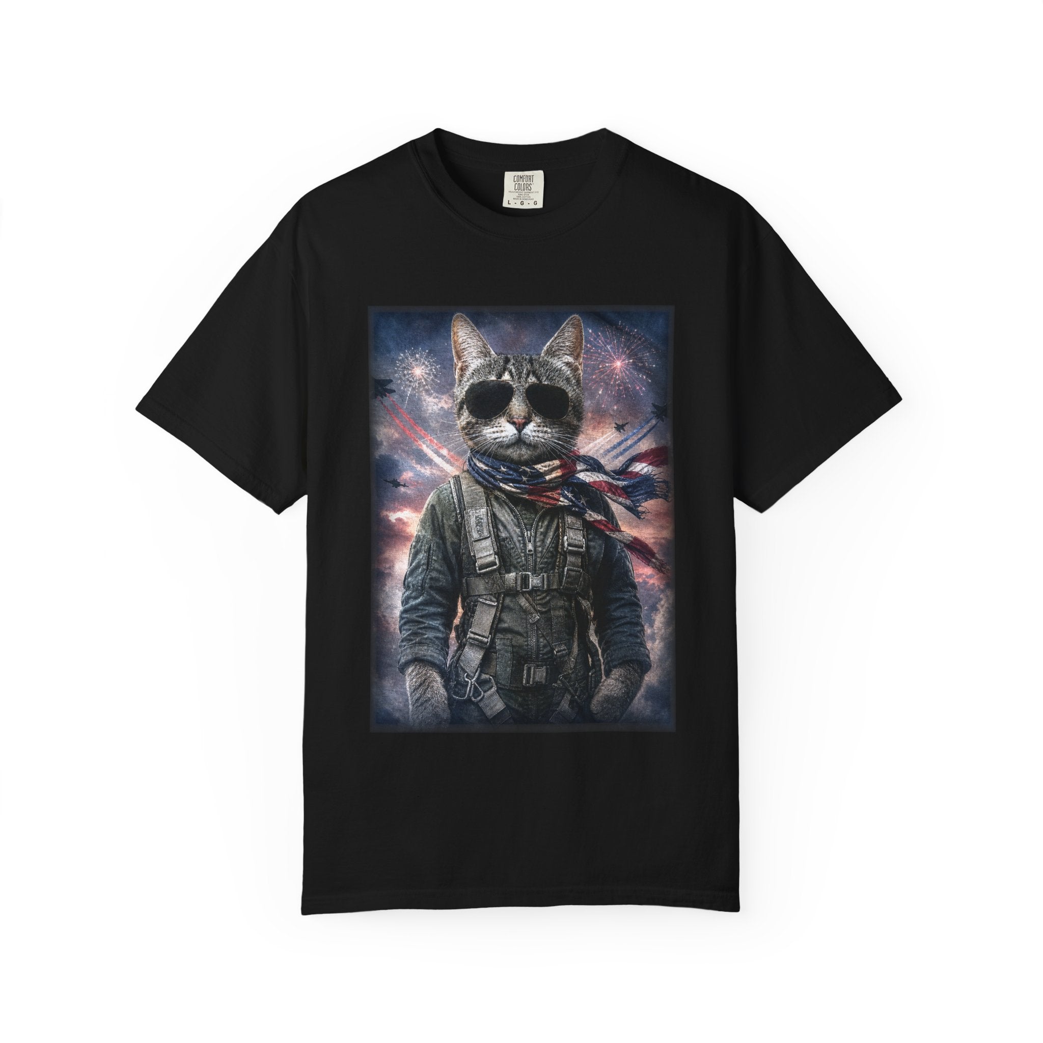 Patriotic Space Aviator Graphic Tee