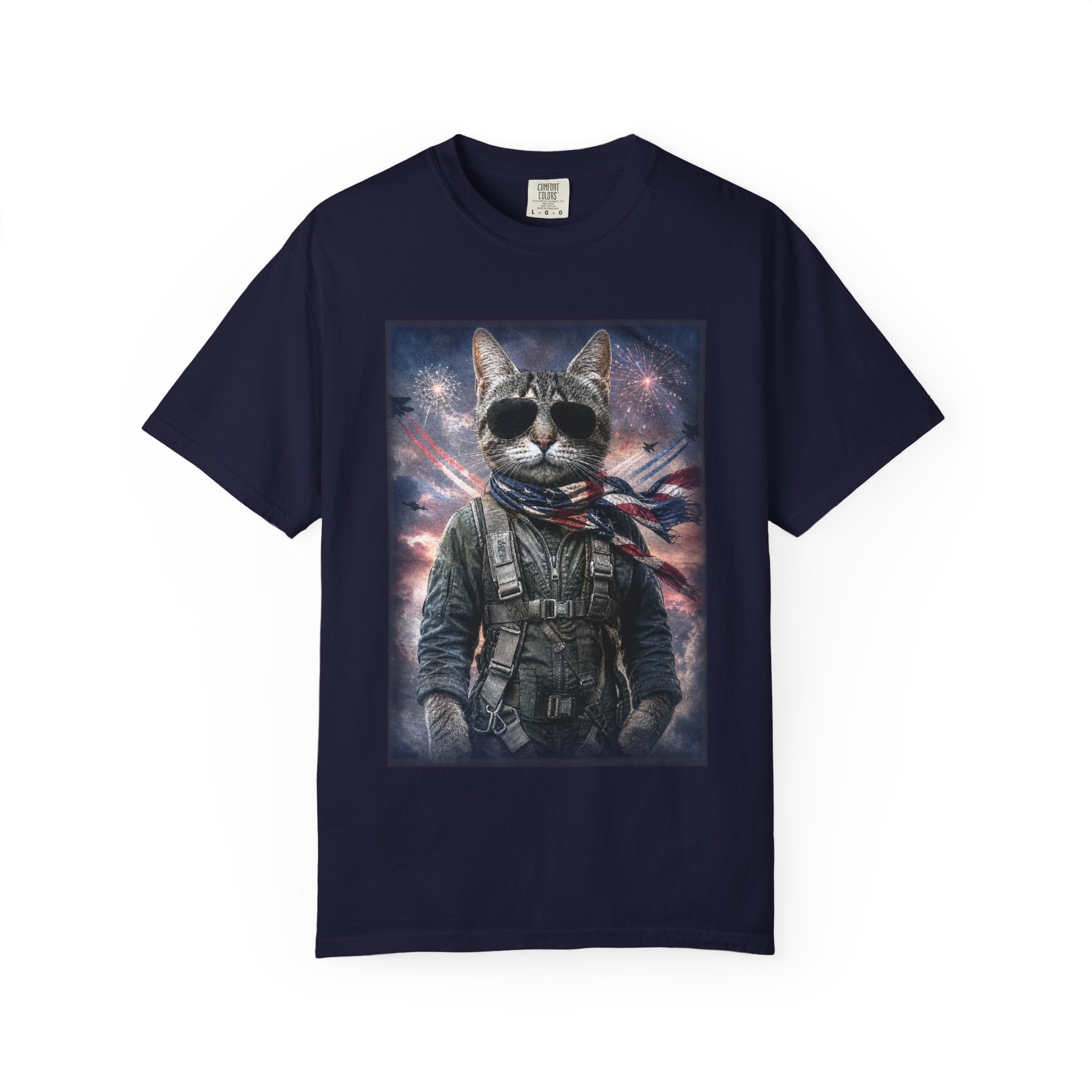 Patriotic Space Aviator Graphic Tee