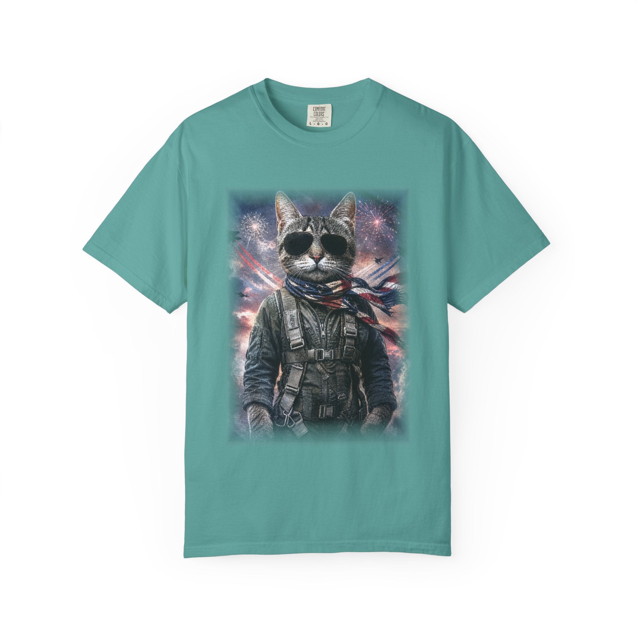 Patriotic Space Aviator Graphic Tee