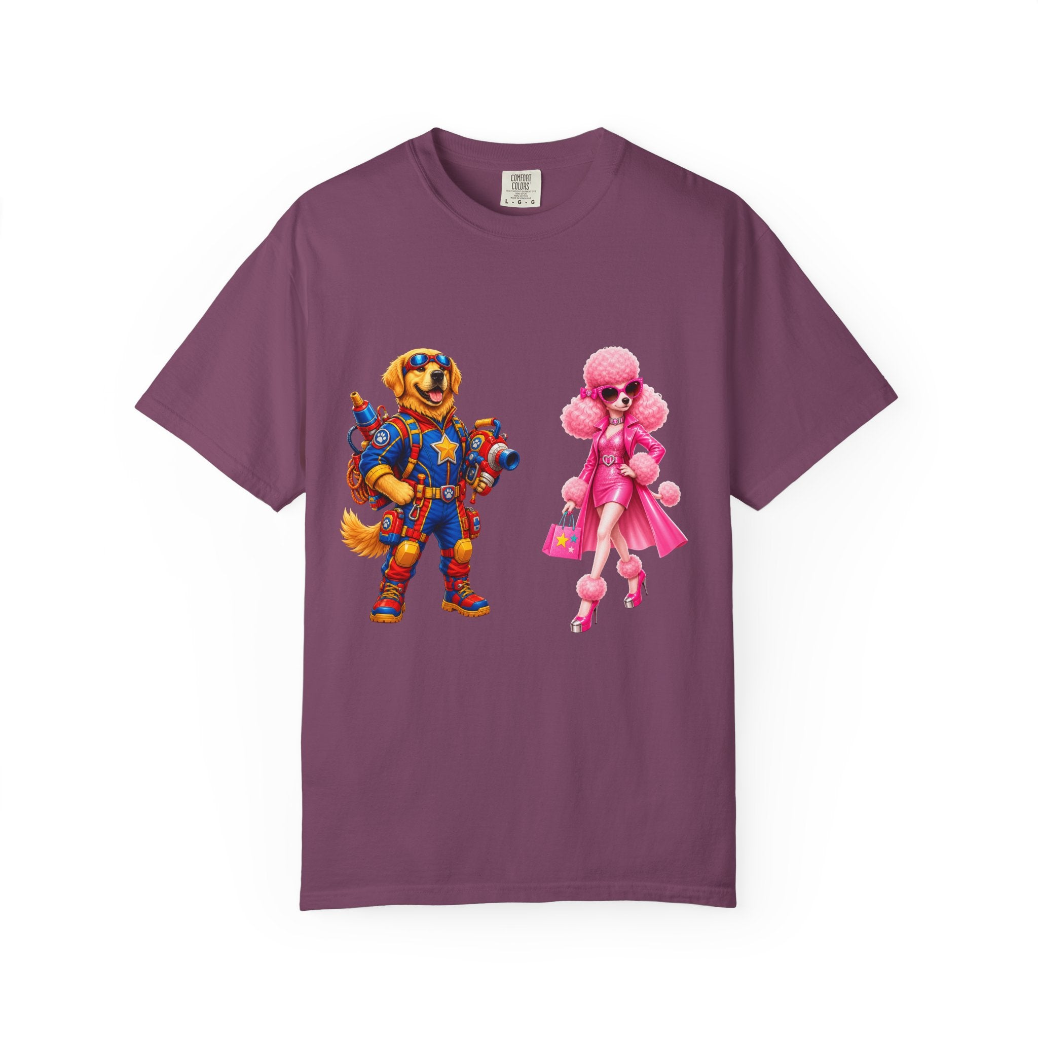 T-Shirt — Retro Toy Soldier & Pink Fashion Doll Graphic