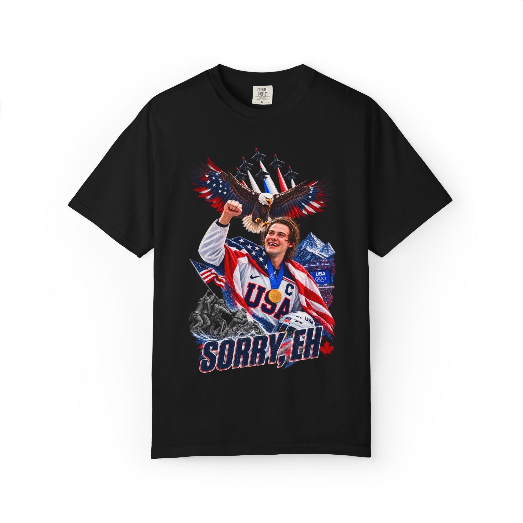 Olympic Hockey 'SORRY, EH' USA Champion T-Shirt