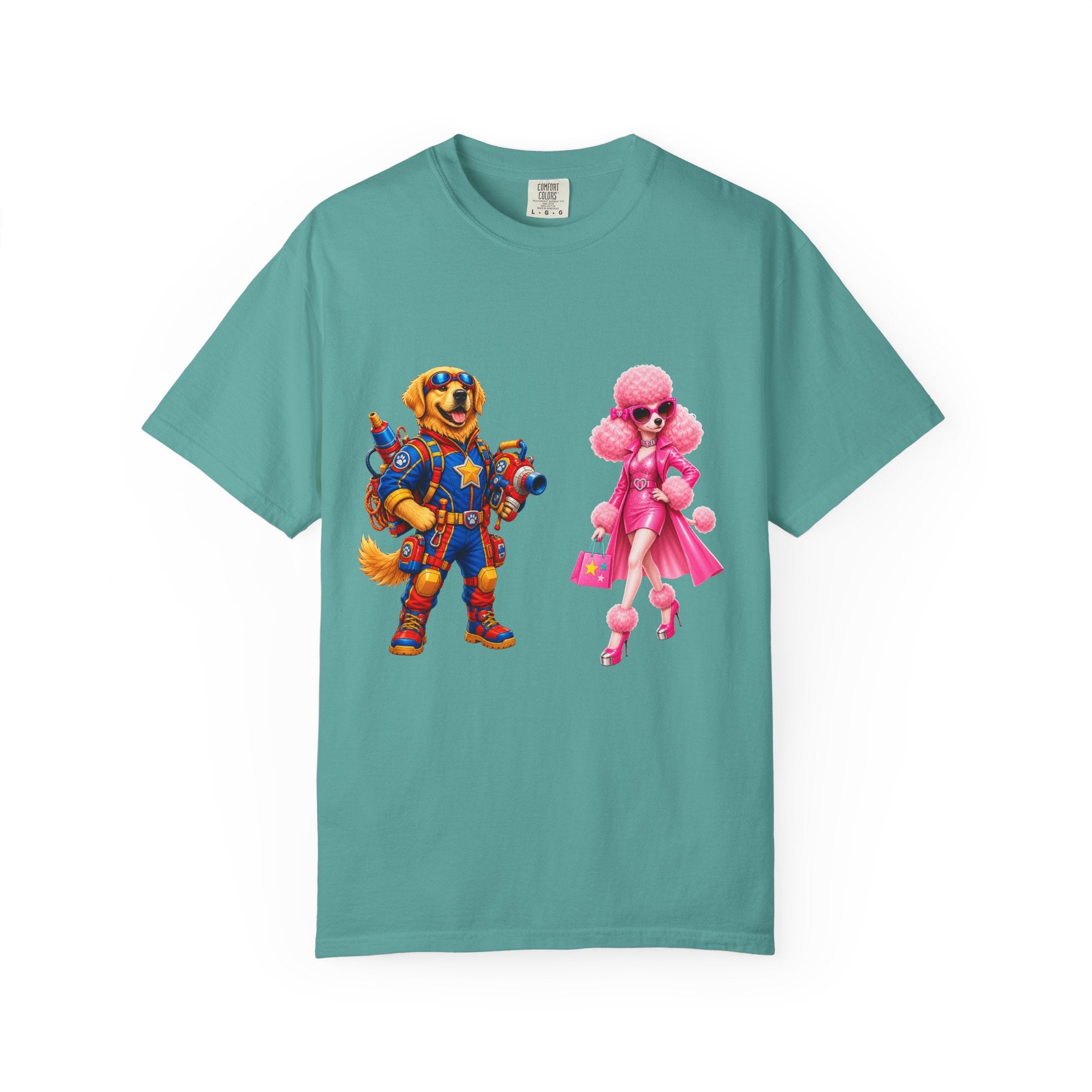 T-Shirt — Retro Toy Soldier & Pink Fashion Doll Graphic