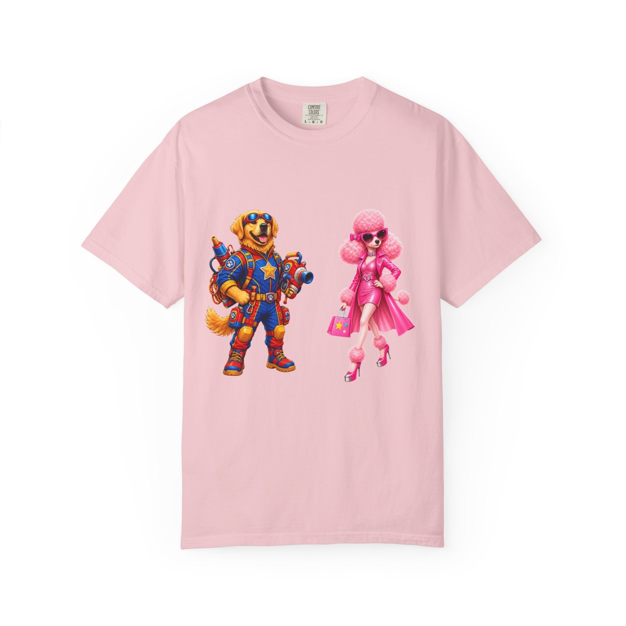 T-Shirt — Retro Toy Soldier & Pink Fashion Doll Graphic