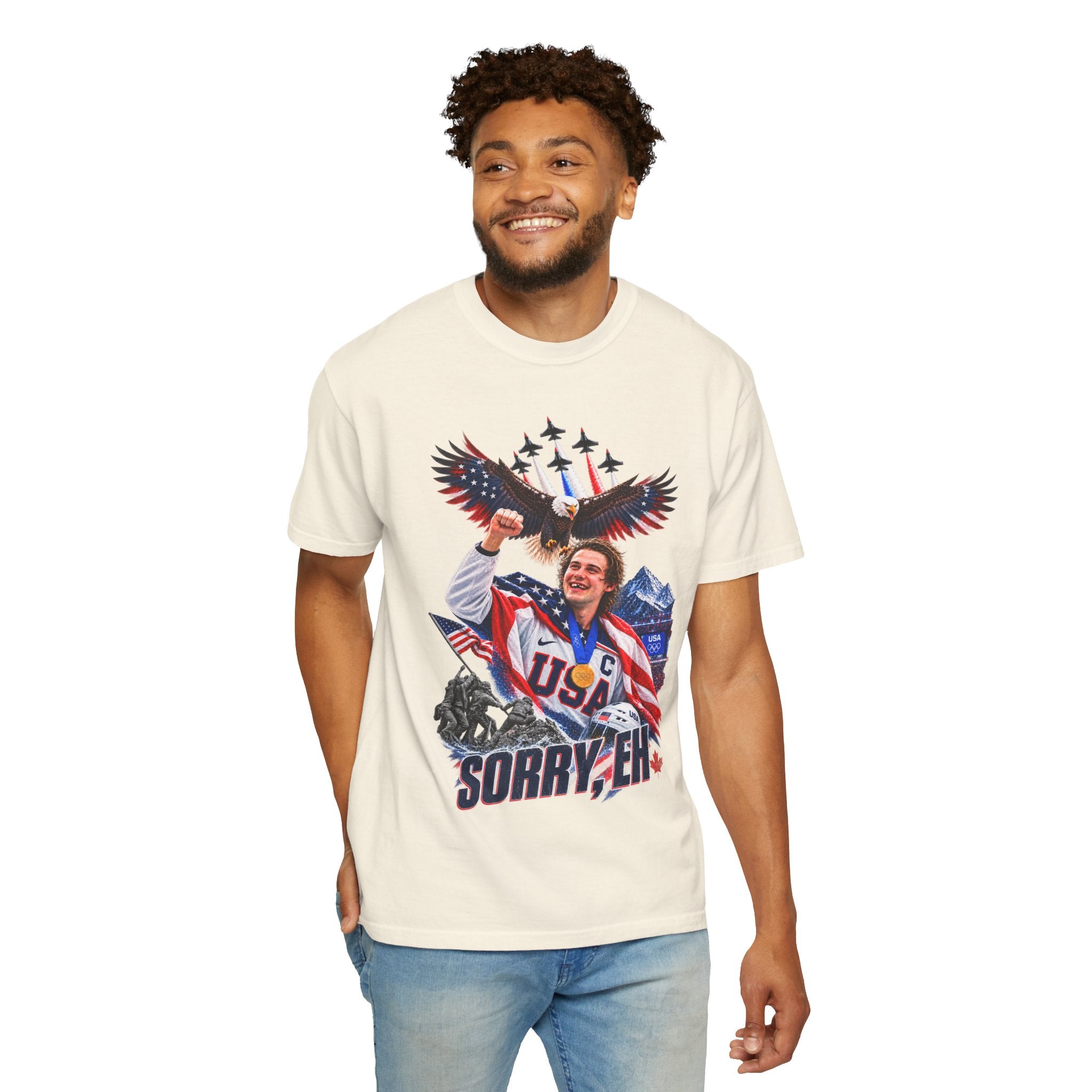 Olympic Hockey 'SORRY, EH' USA Champion T-Shirt