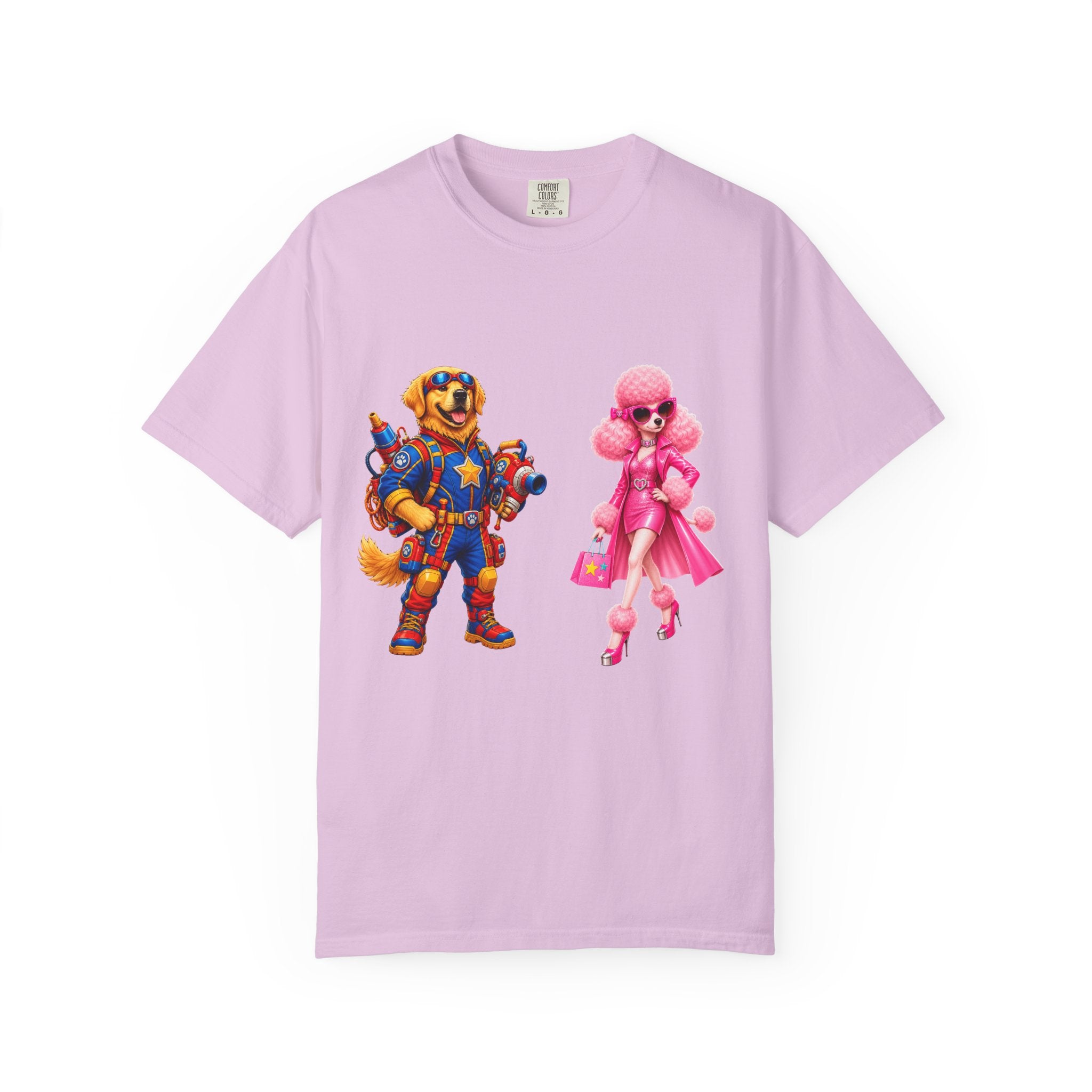 T-Shirt — Retro Toy Soldier & Pink Fashion Doll Graphic
