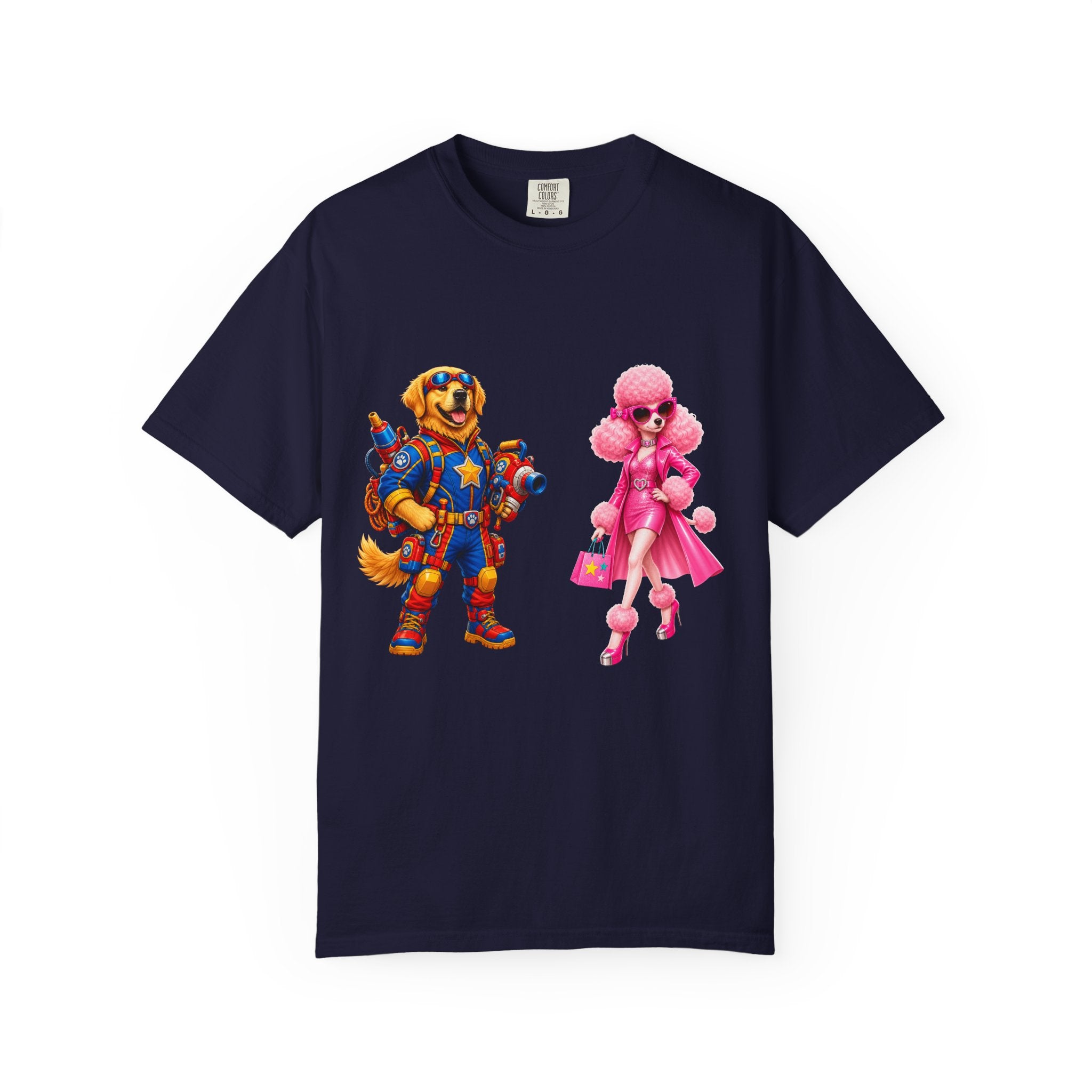 T-Shirt — Retro Toy Soldier & Pink Fashion Doll Graphic