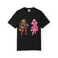 T-Shirt — Retro Toy Soldier & Pink Fashion Doll Graphic