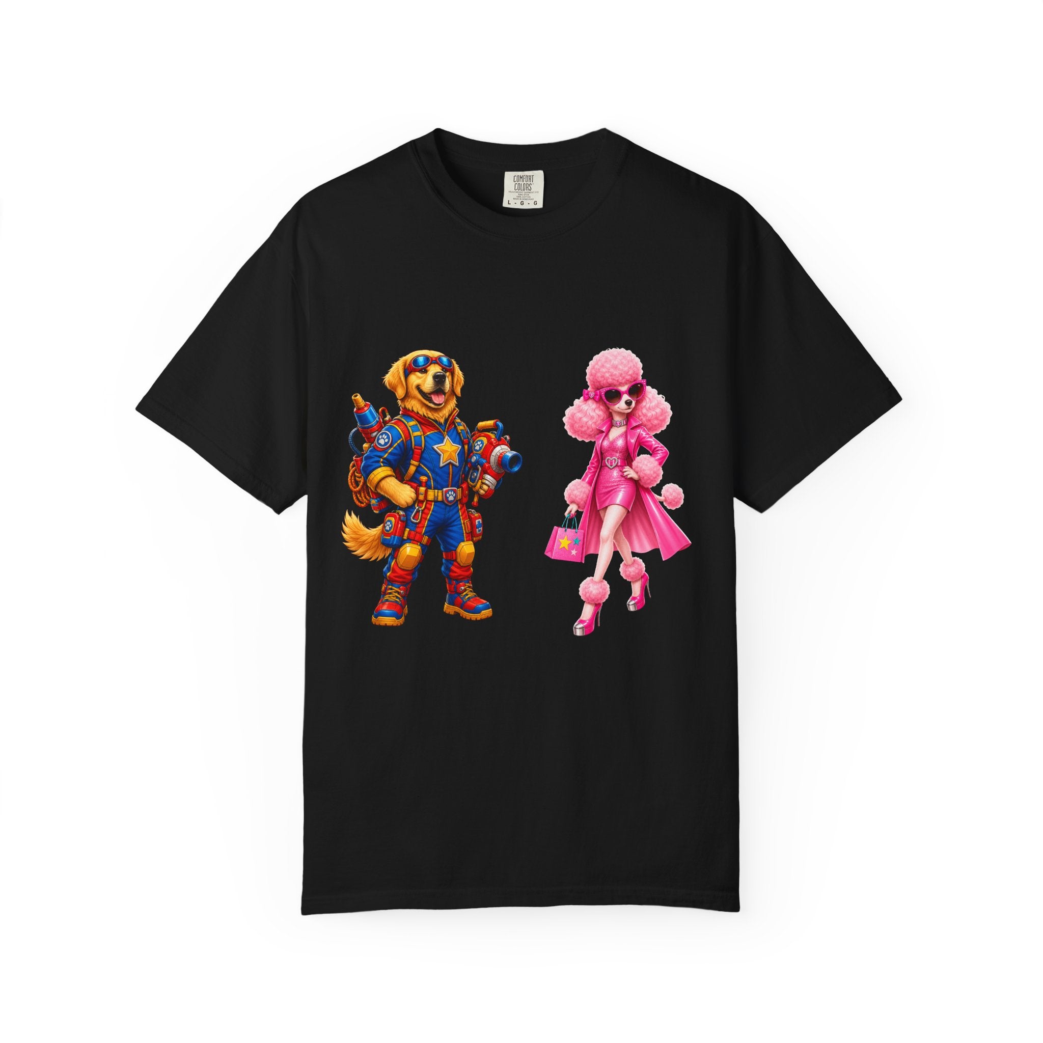 T-Shirt — Retro Toy Soldier & Pink Fashion Doll Graphic