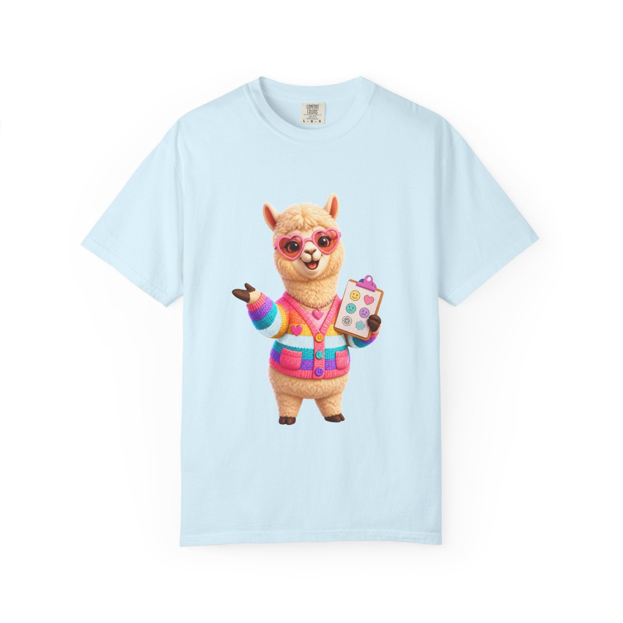 Alpaca Artist T-Shirt — Cute Rainbow Painter Llama Graphic Tee