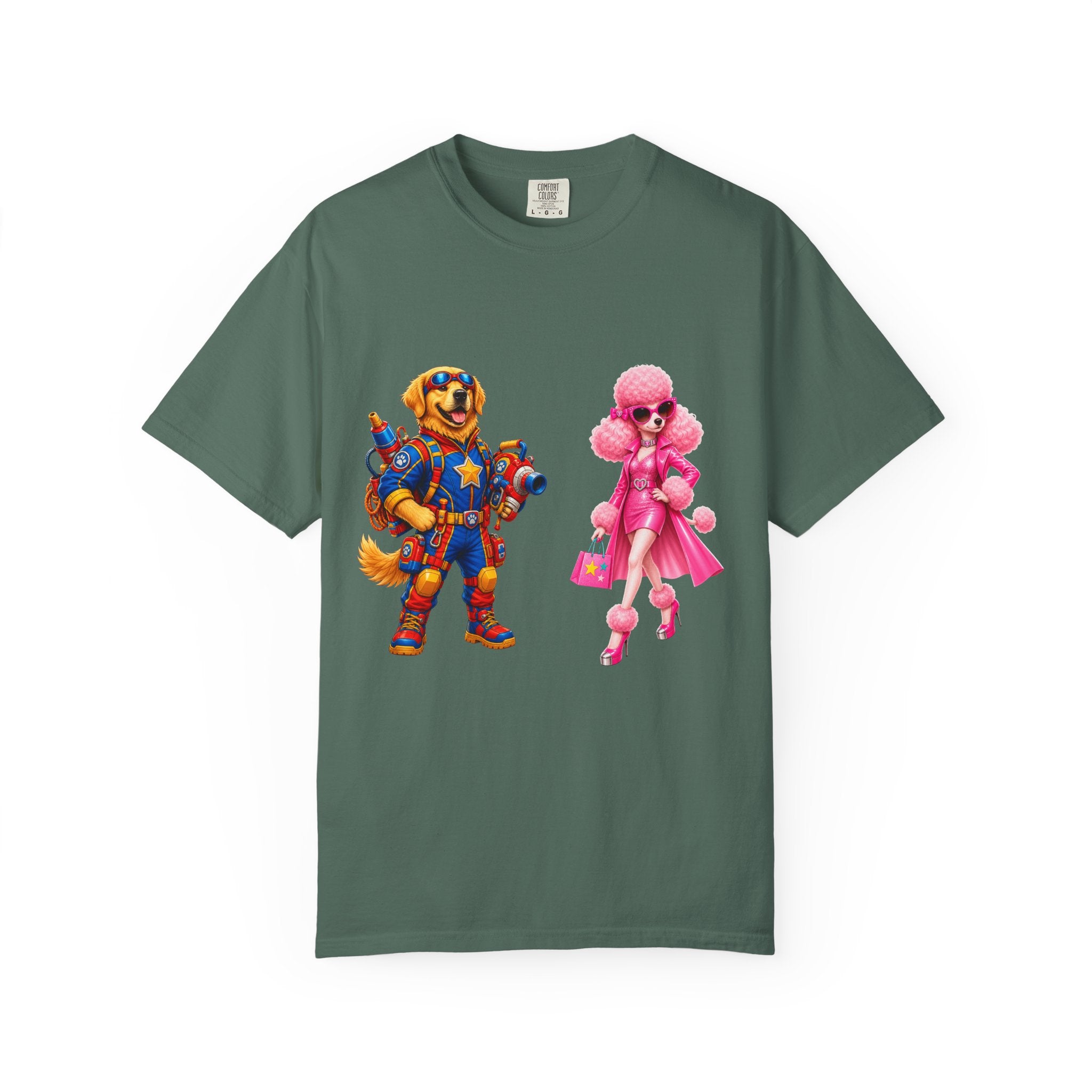 T-Shirt — Retro Toy Soldier & Pink Fashion Doll Graphic