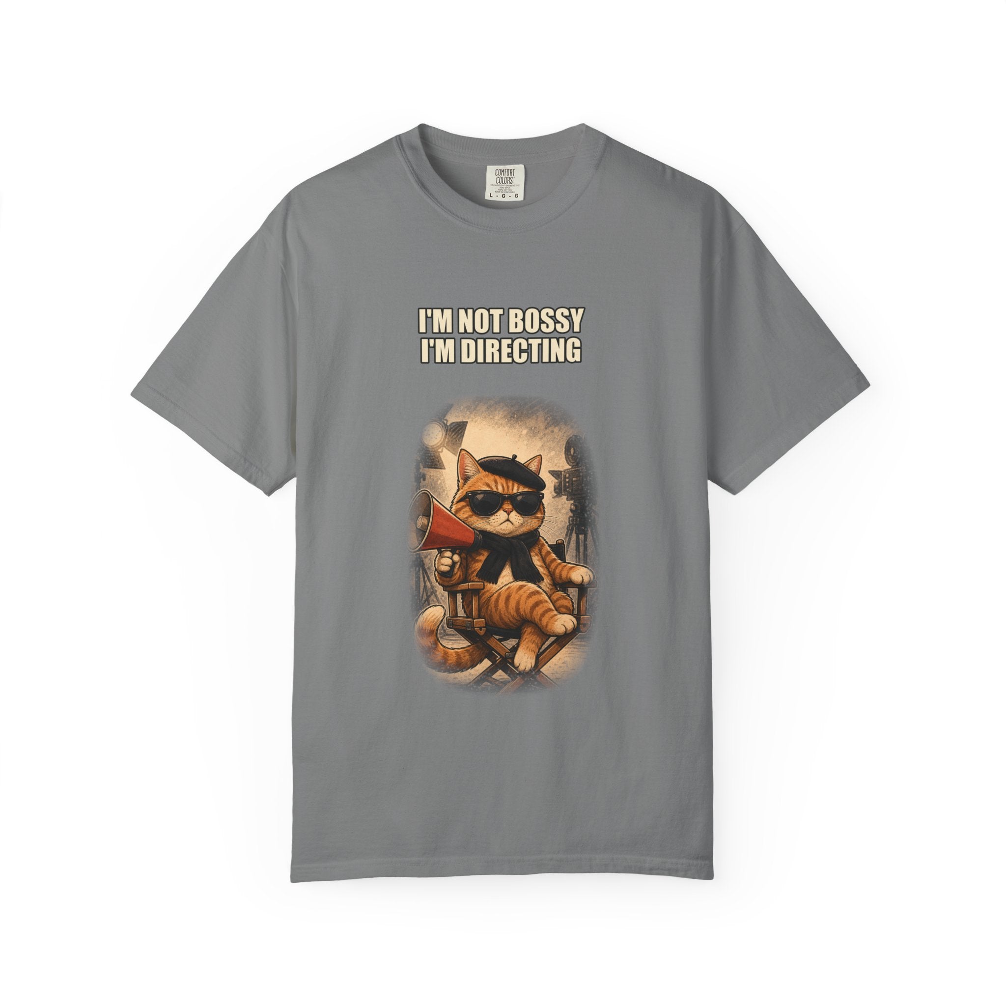 Cat Director T-Shirt — "I'm Not Bossy I'm Directing" Graphic Tee