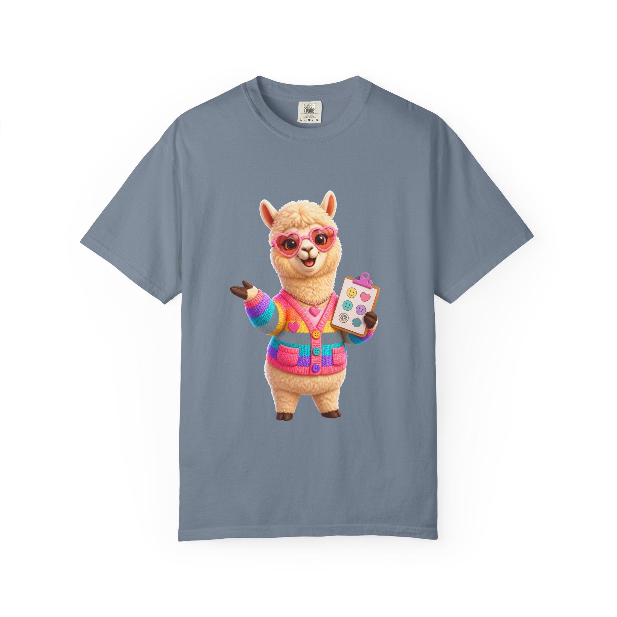 Alpaca Artist T-Shirt — Cute Rainbow Painter Llama Graphic Tee