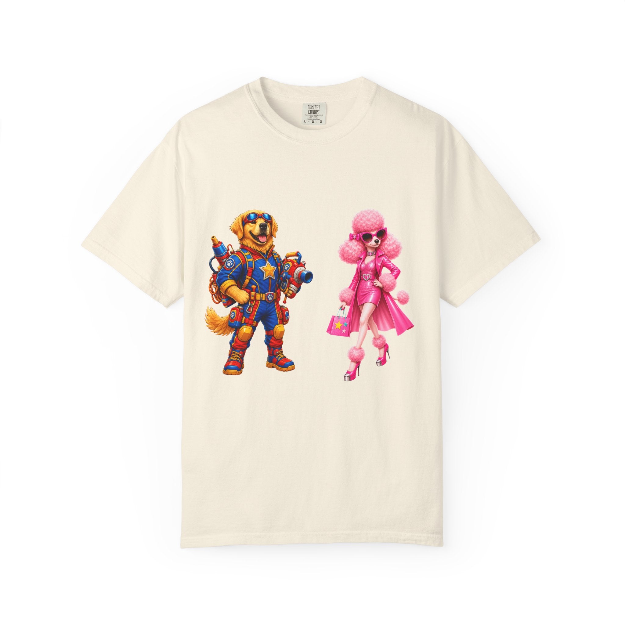 T-Shirt — Retro Toy Soldier & Pink Fashion Doll Graphic