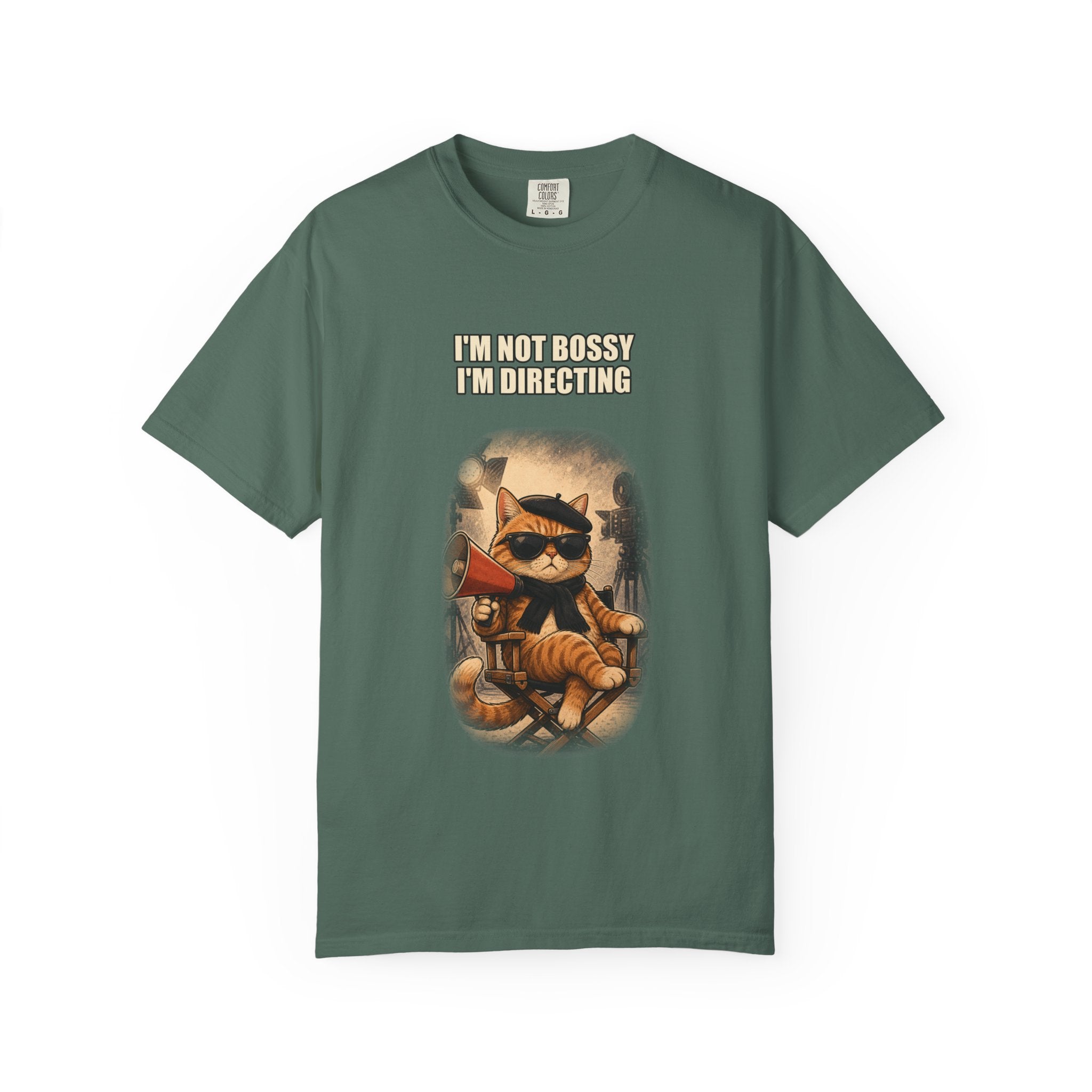 Cat Director T-Shirt — "I'm Not Bossy I'm Directing" Graphic Tee