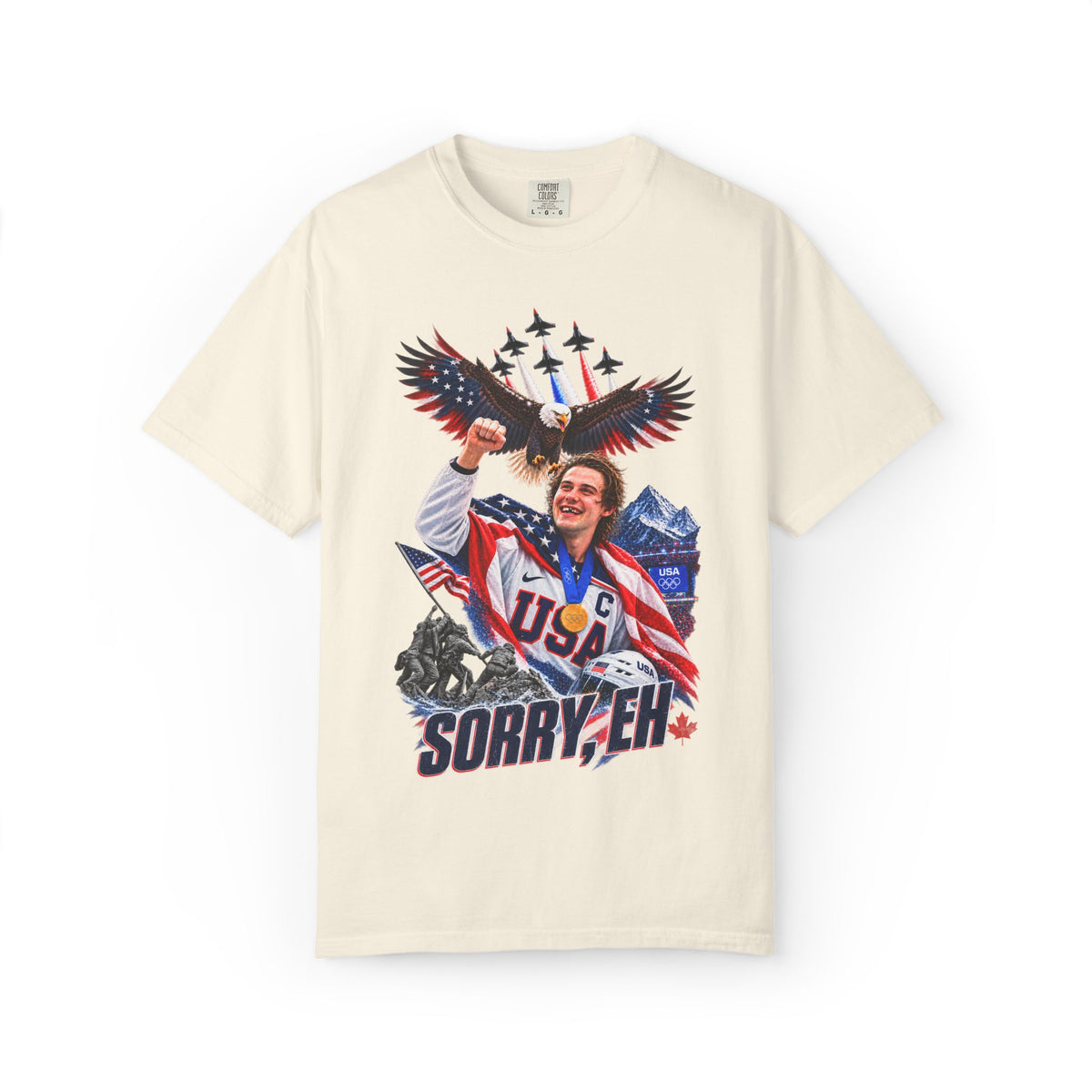Olympic Hockey 'SORRY, EH' USA Champion T-Shirt