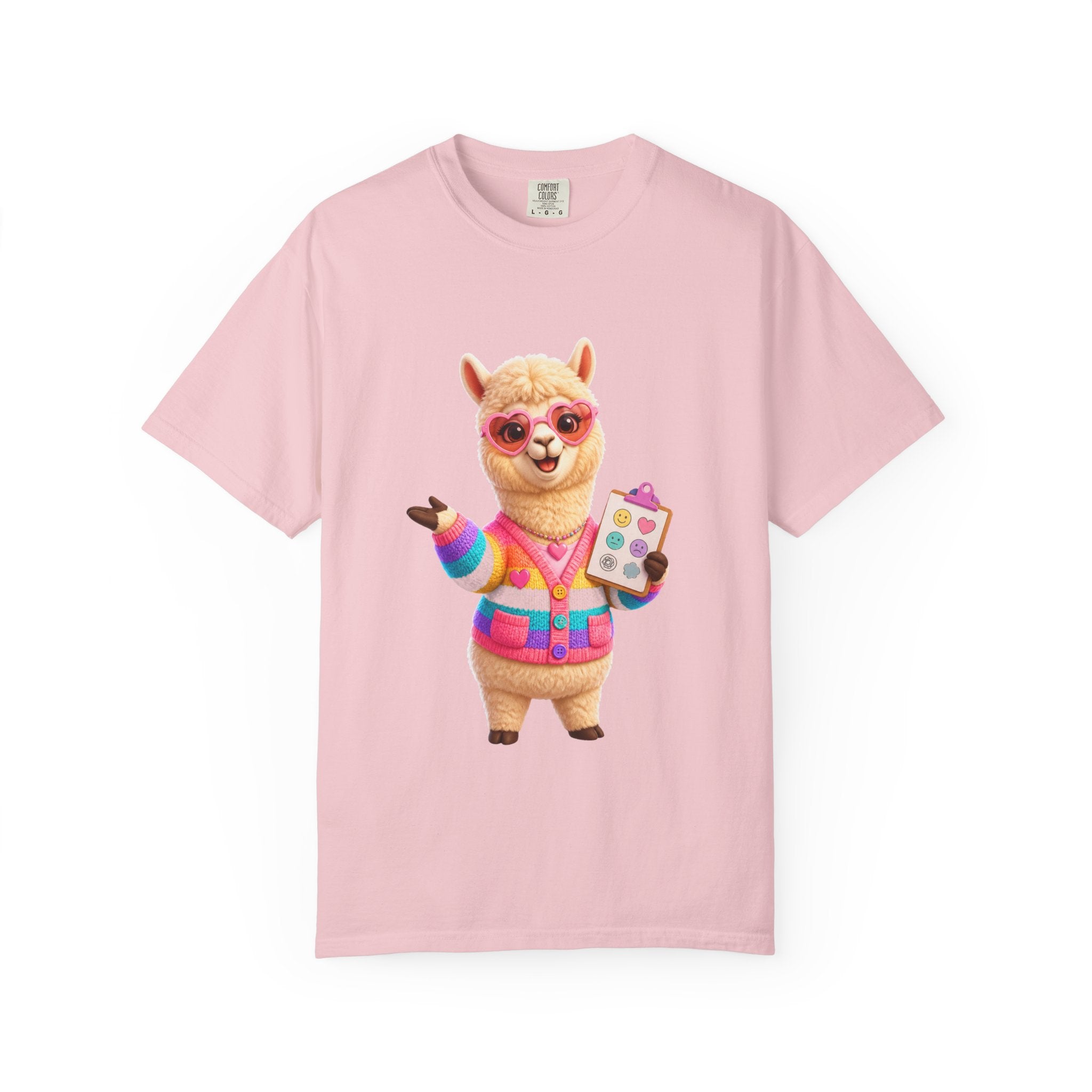 Alpaca Artist T-Shirt — Cute Rainbow Painter Llama Graphic Tee