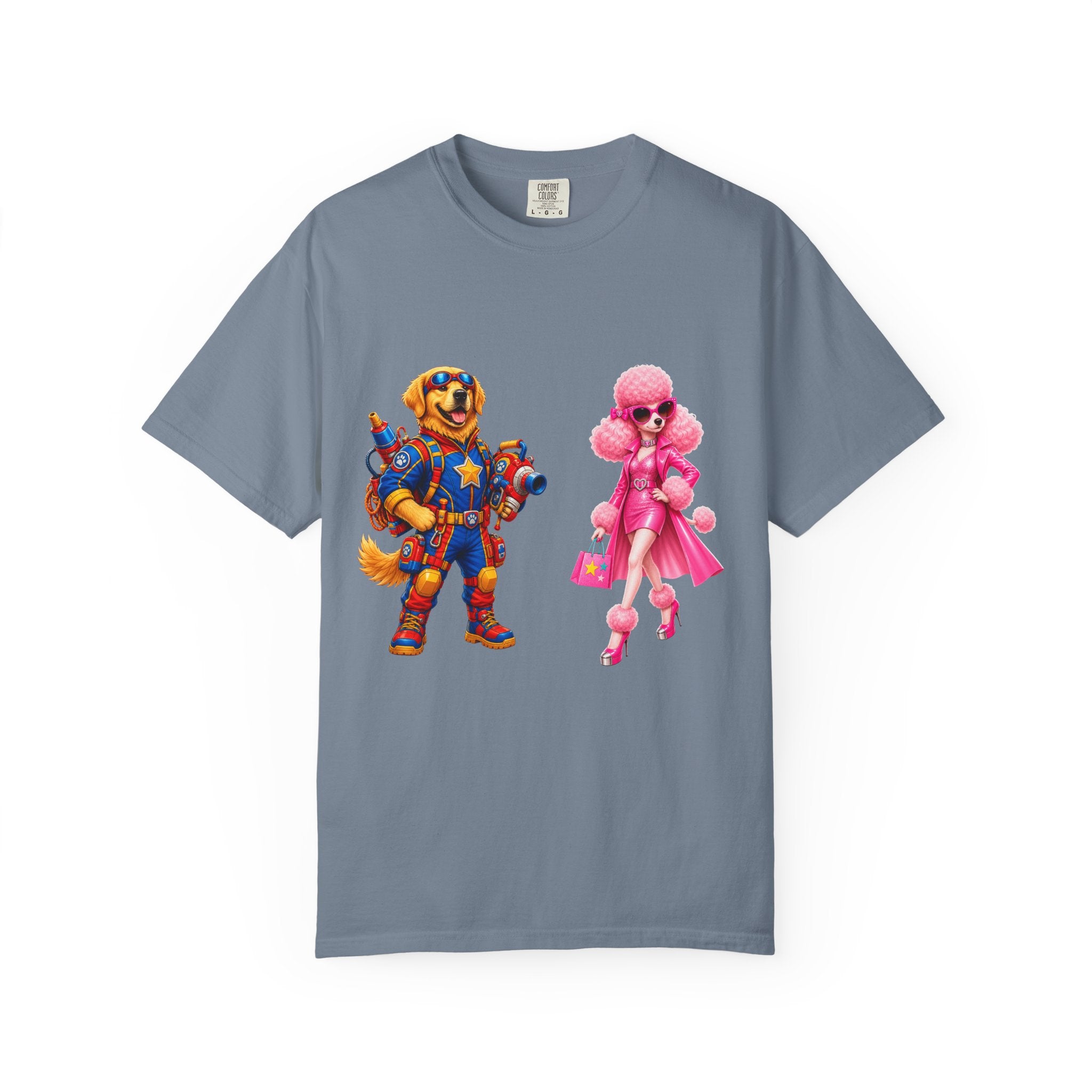 T-Shirt — Retro Toy Soldier & Pink Fashion Doll Graphic