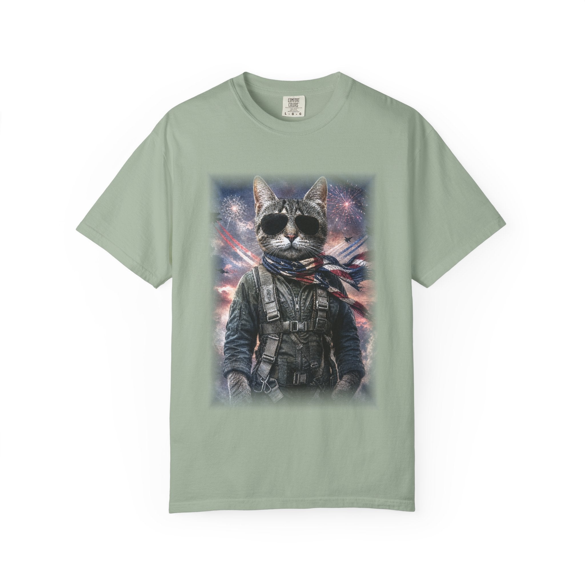 Patriotic Space Aviator Graphic Tee
