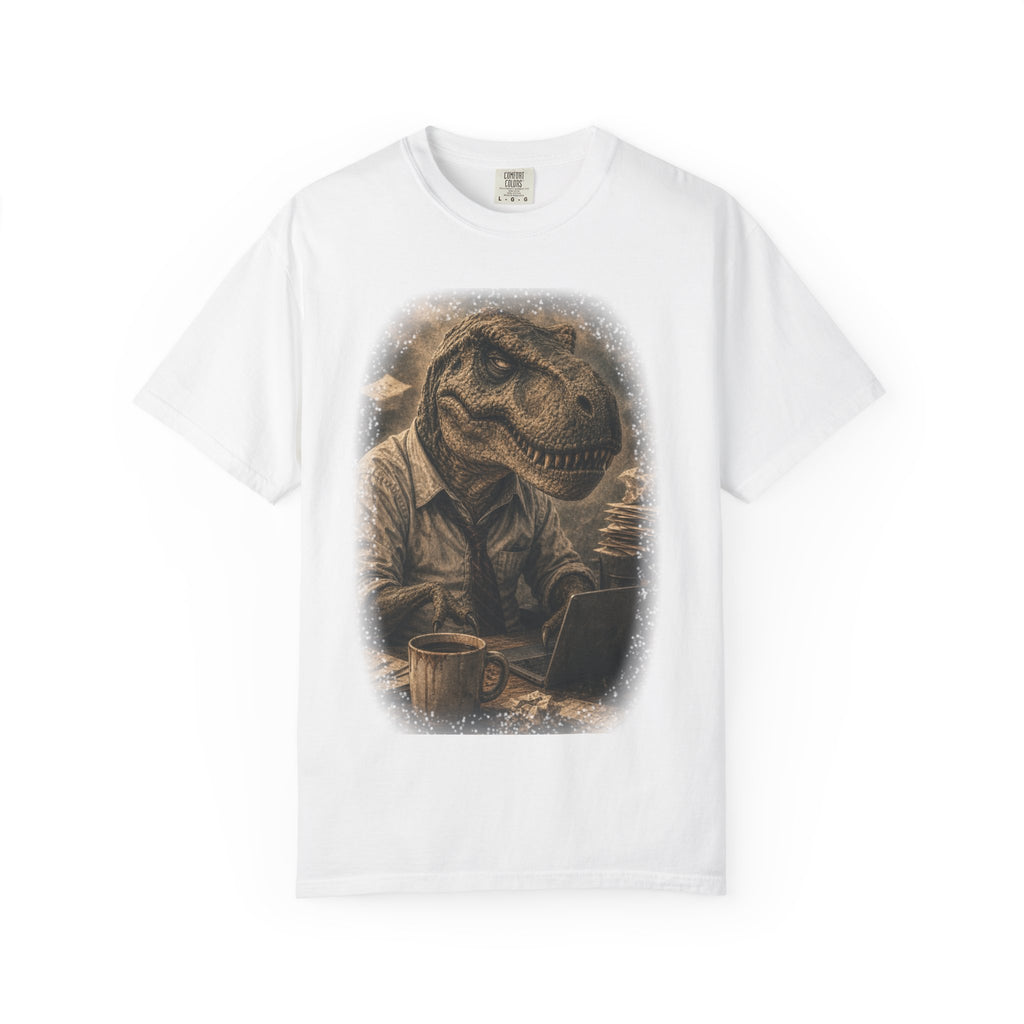 Dapper T-Rex Graphic T-Shirt — Vintage Dinosaur Explorer Tee
