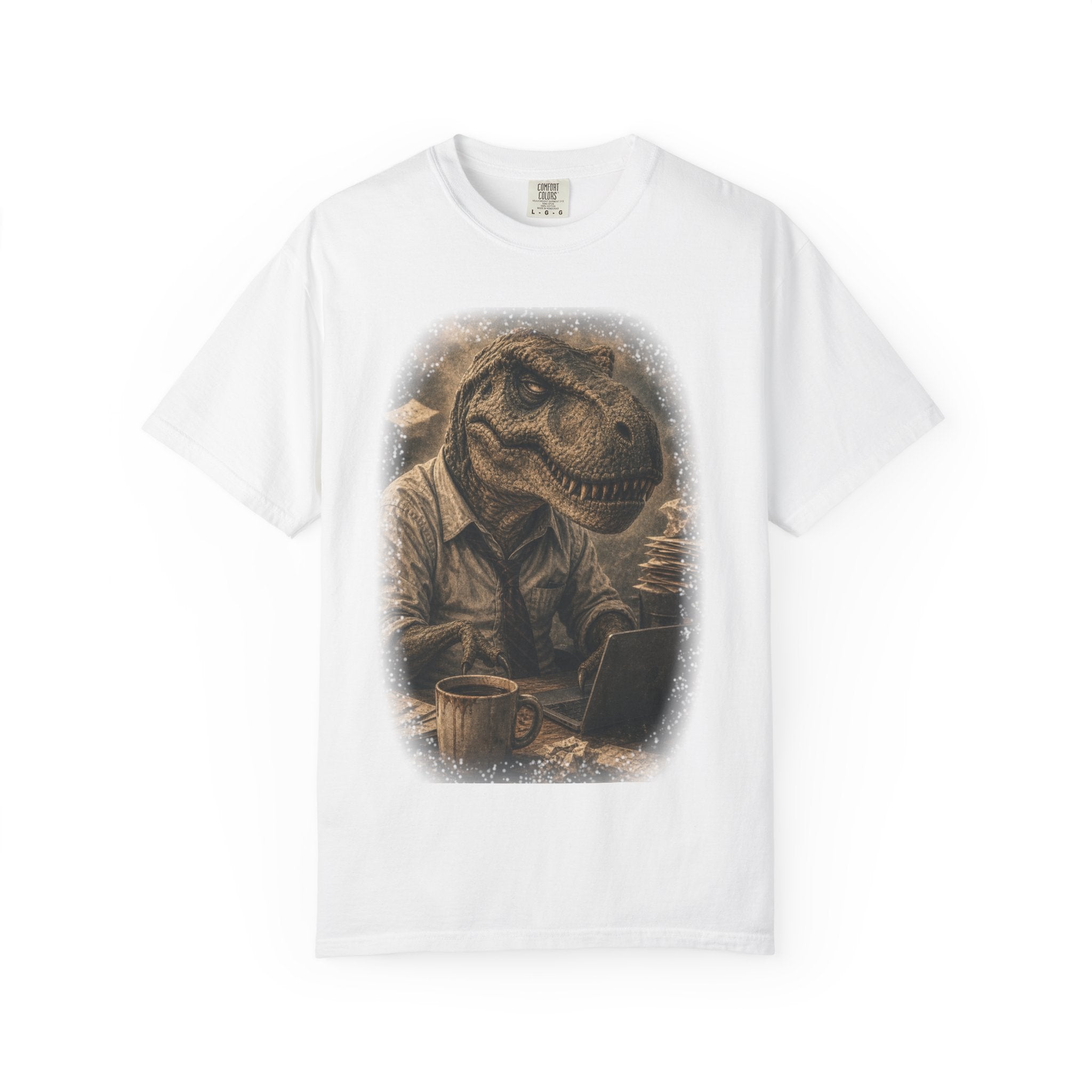Dapper T-Rex Graphic T-Shirt — Vintage Dinosaur Explorer Tee
