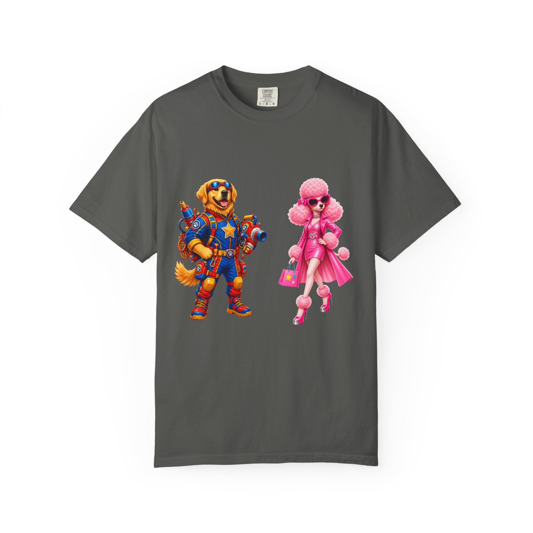 T-Shirt — Retro Toy Soldier & Pink Fashion Doll Graphic