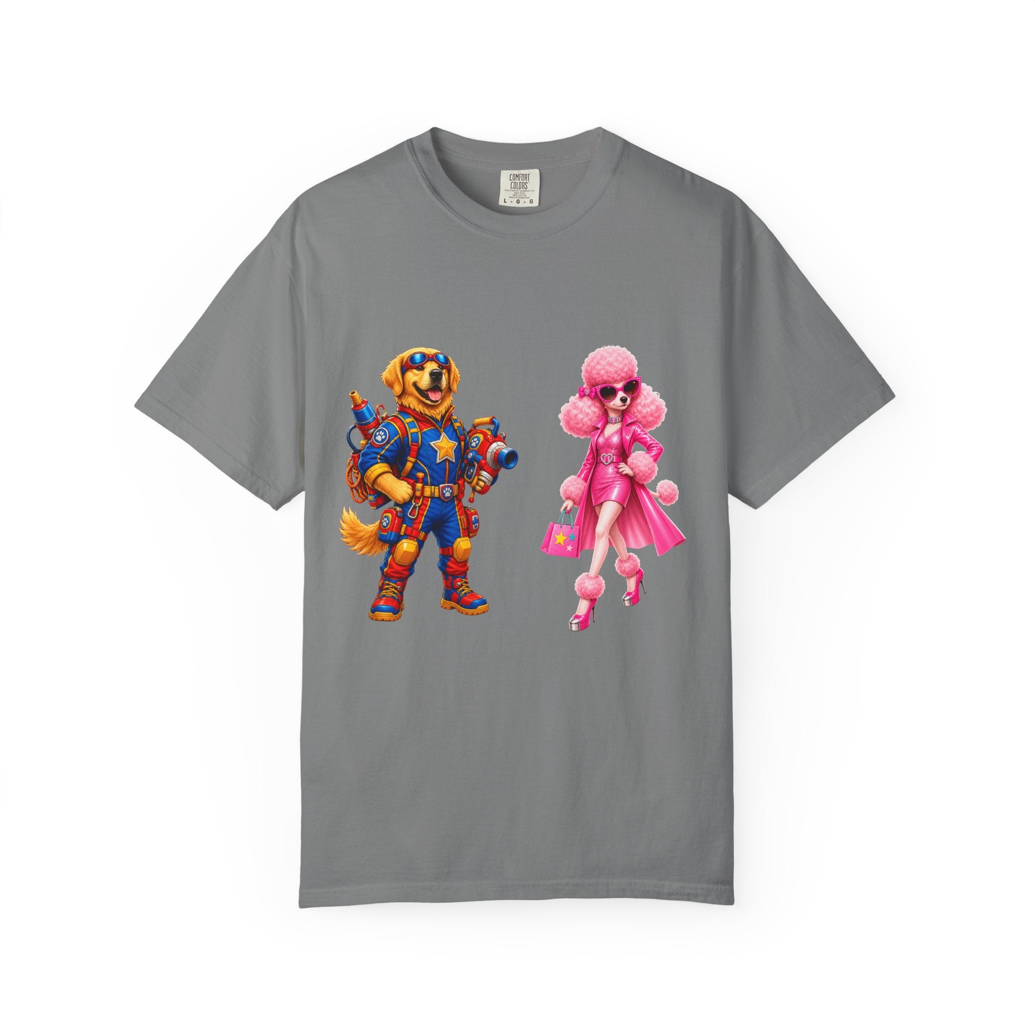 T-Shirt — Retro Toy Soldier & Pink Fashion Doll Graphic