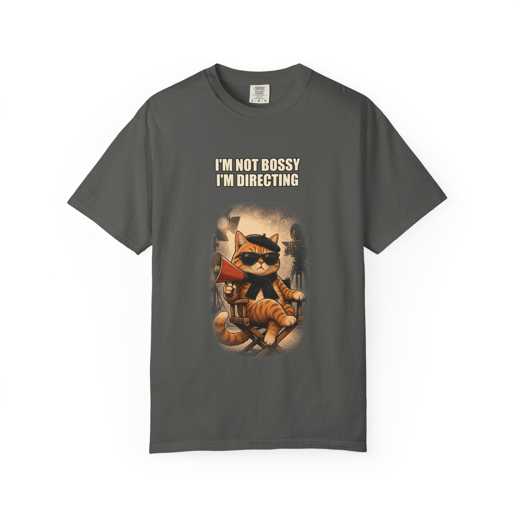 Cat Director T-Shirt — "I'm Not Bossy I'm Directing" Graphic Tee