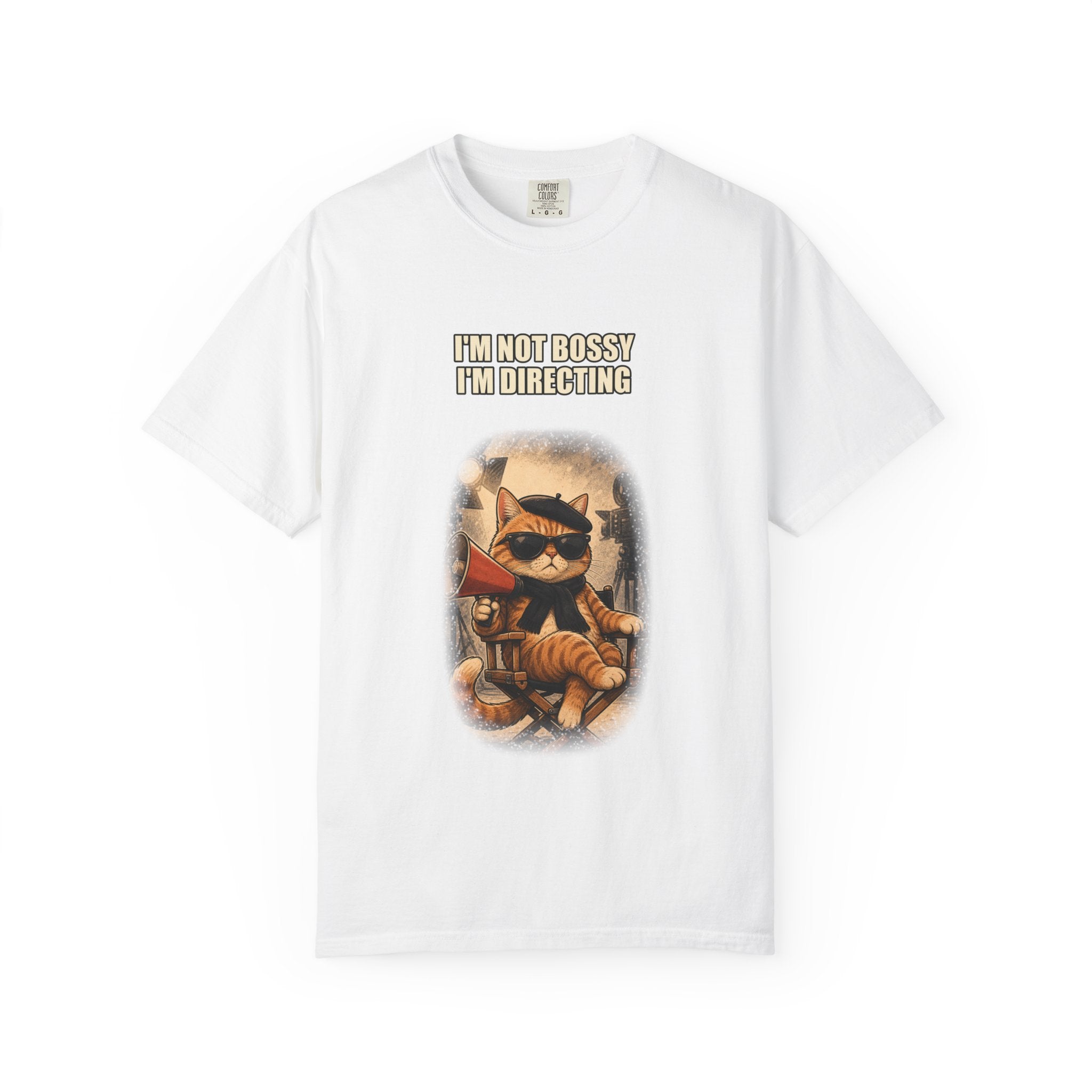 Cat Director T-Shirt — "I'm Not Bossy I'm Directing" Graphic Tee