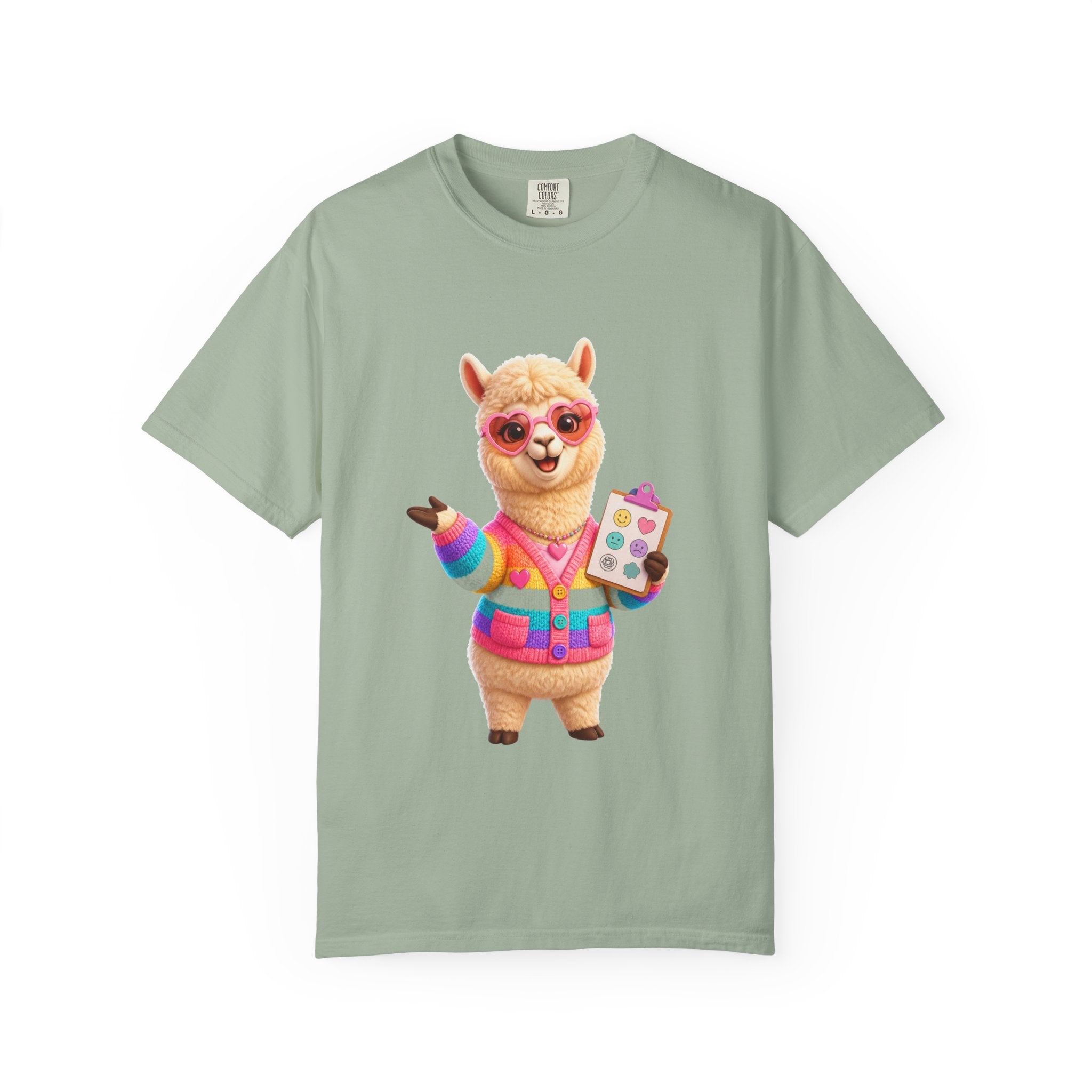 Alpaca Artist T-Shirt — Cute Rainbow Painter Llama Graphic Tee