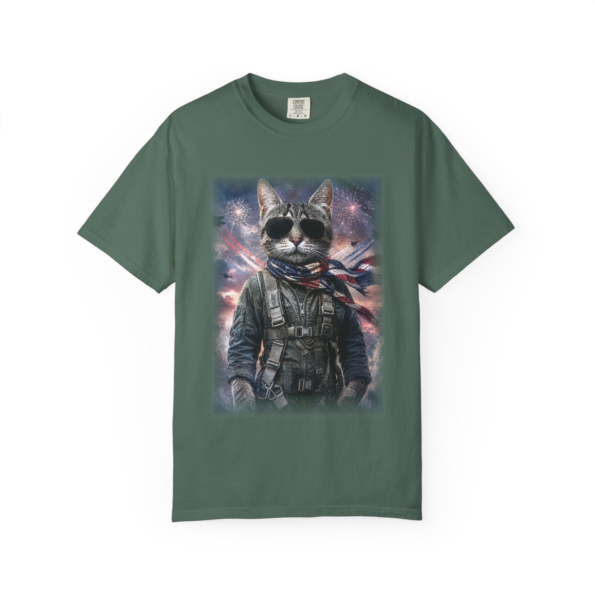 Patriotic Space Aviator Graphic Tee